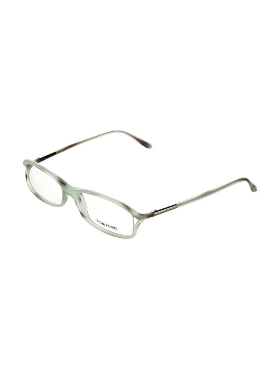 Tom Ford Mint Green Translucent Rectangular Glasses